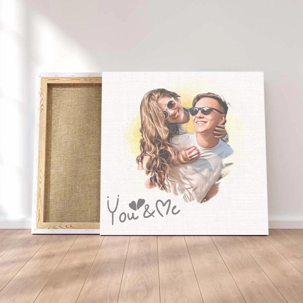 Canvas 45 x 45 cm | Bestes Paar