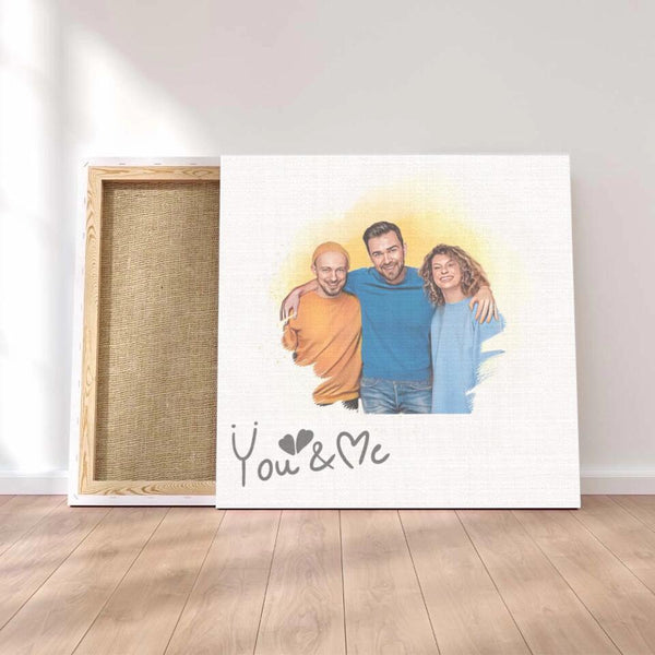 Canvas 45 x 45 cm | Beste Freunde