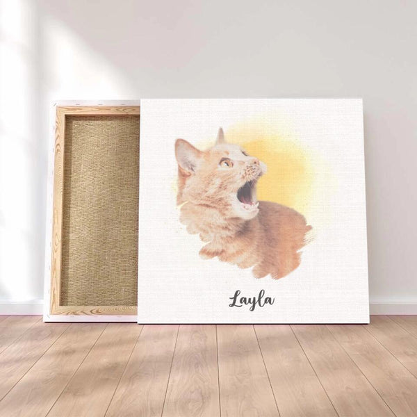 Canvas 45 x 45 cm | Beste Katze