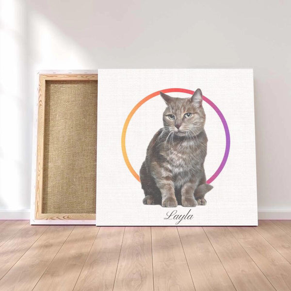 Canvas 45 x 45 cm | Beste Katze