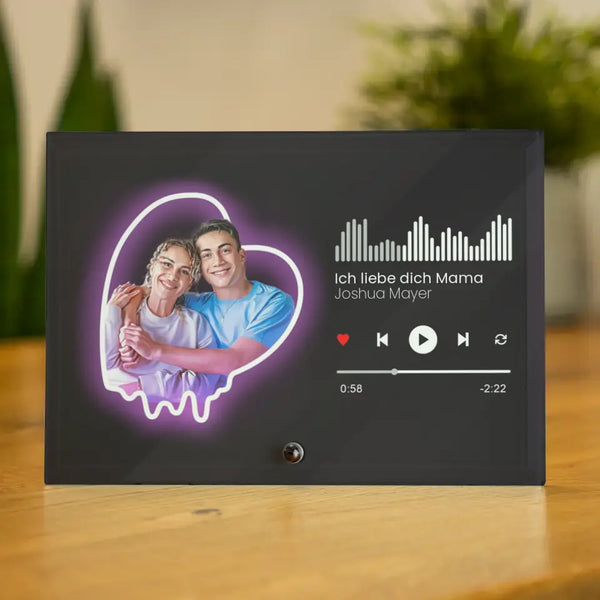 Glasaufsteller | Mamas Music Player - Neon