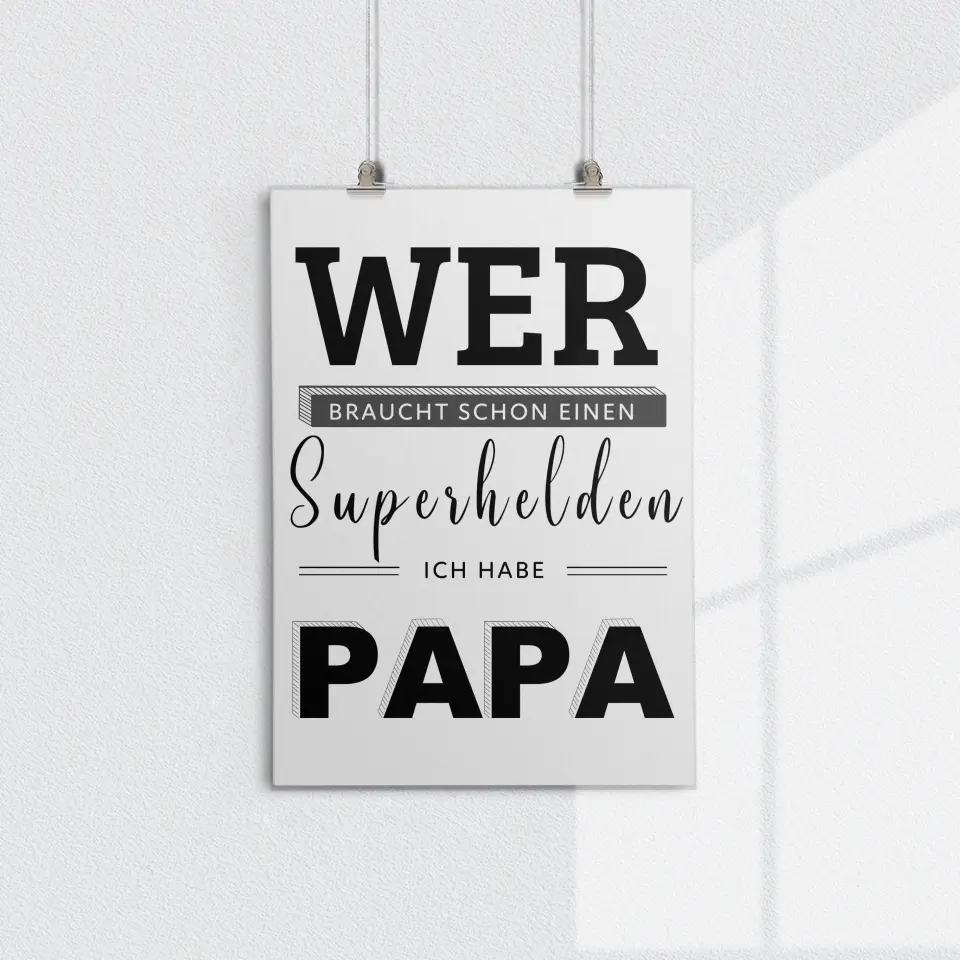 Papa ist mein Held